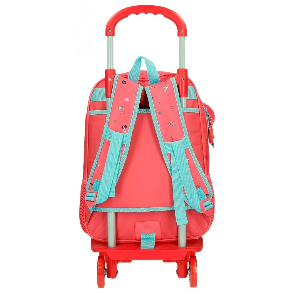 Mochila Escolar Minnie Lovin Life 38cm con Carro - Image 6