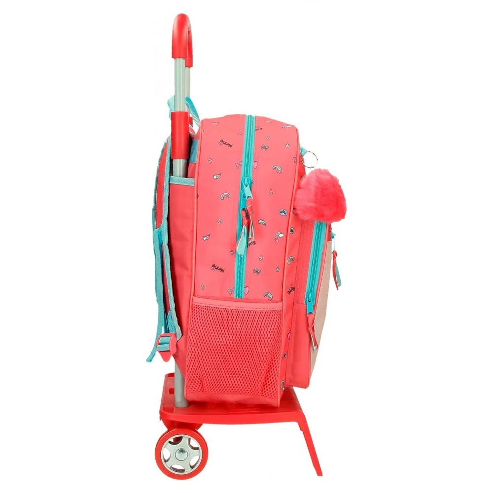 Mochila Escolar Minnie Lovin Life 38cm con Carro - Image 7