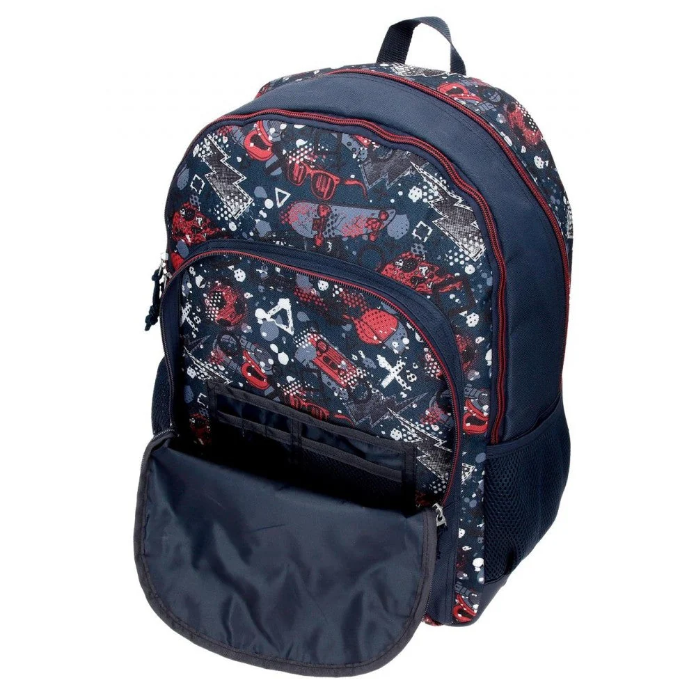 Mochila escolar Movom Free time adaptable dos compartimento 46 cm - Image 4