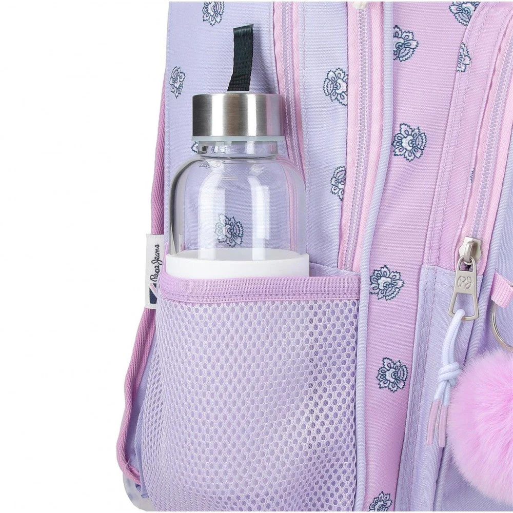 Mochila escolar Pepe Jeans Becca dos compartimentos 40 cm adaptable a carro - Image 7