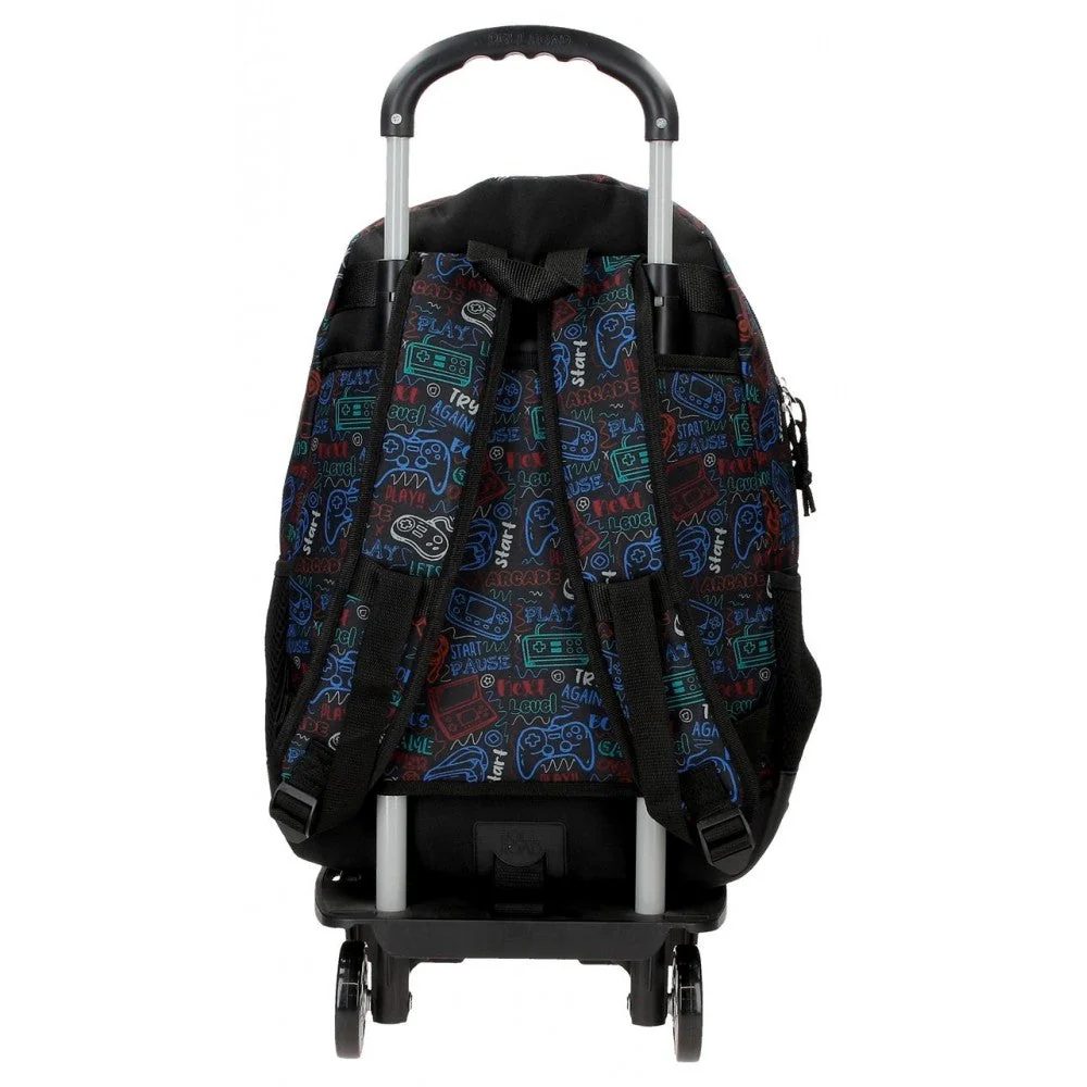 Mochila Escolar Roll Road Next Level con carro Dos Compartimentos - Image 2