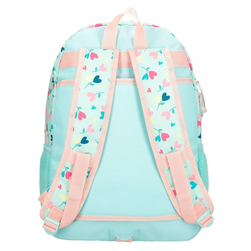 Mochila Escolar Roll Road Queen of hearts Dos Compartimentos adaptable a carro - Image 2