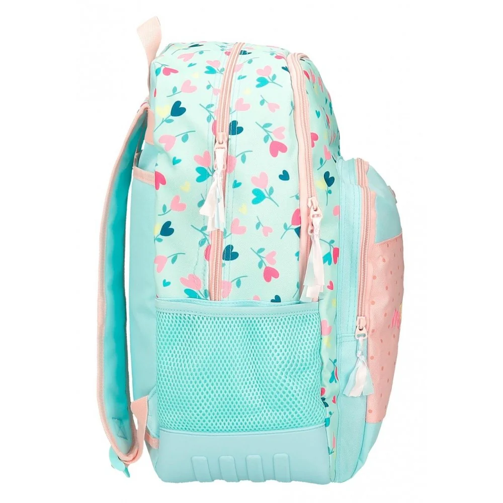 Mochila Escolar Roll Road Queen of hearts Dos Compartimentos adaptable a carro - Image 4