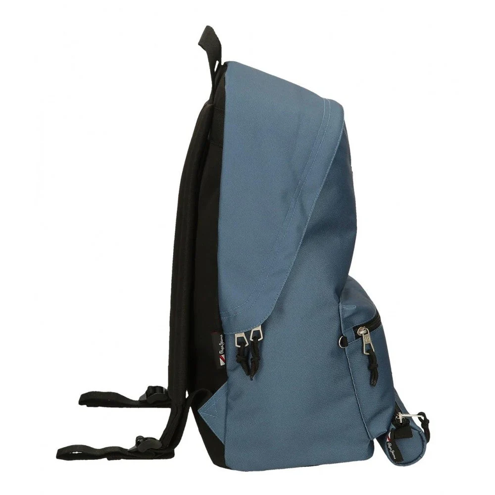 Mochila Pepe Jeans Aris + Estuche azul denim - Image 6