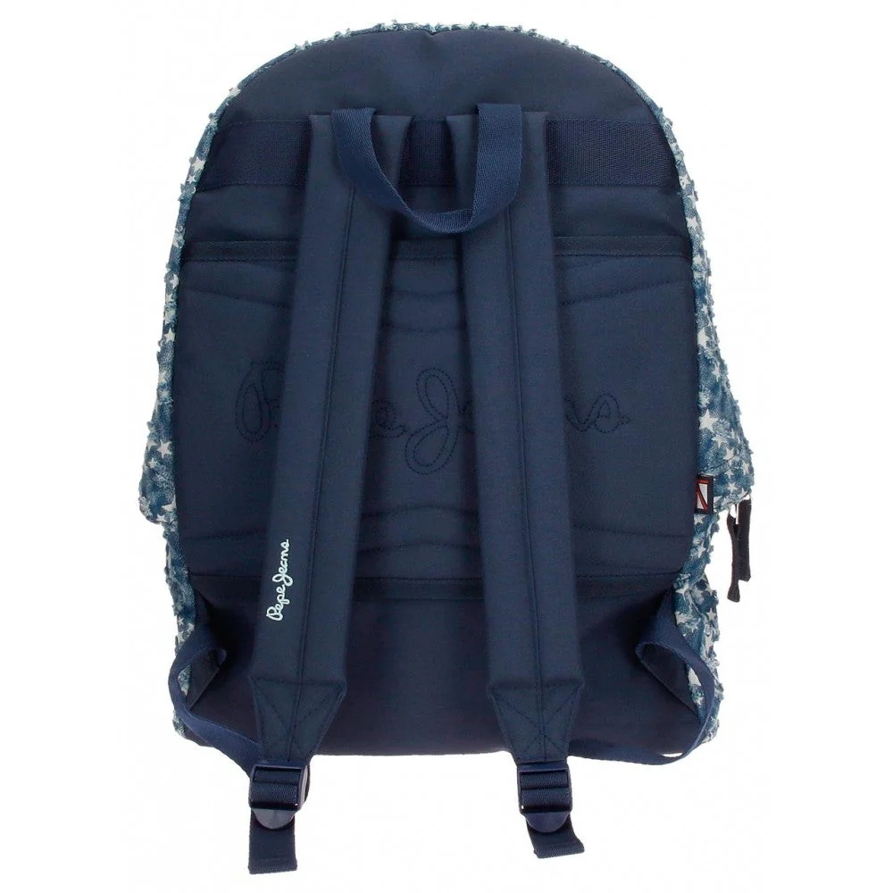Mochila Pepe Jeans Demin Star  44cm - Image 3