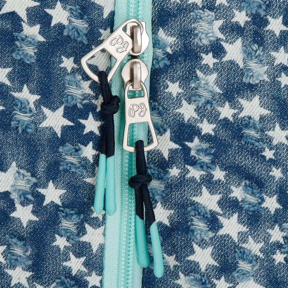 Mochila Pepe Jeans Demin Star  44cm - Image 7
