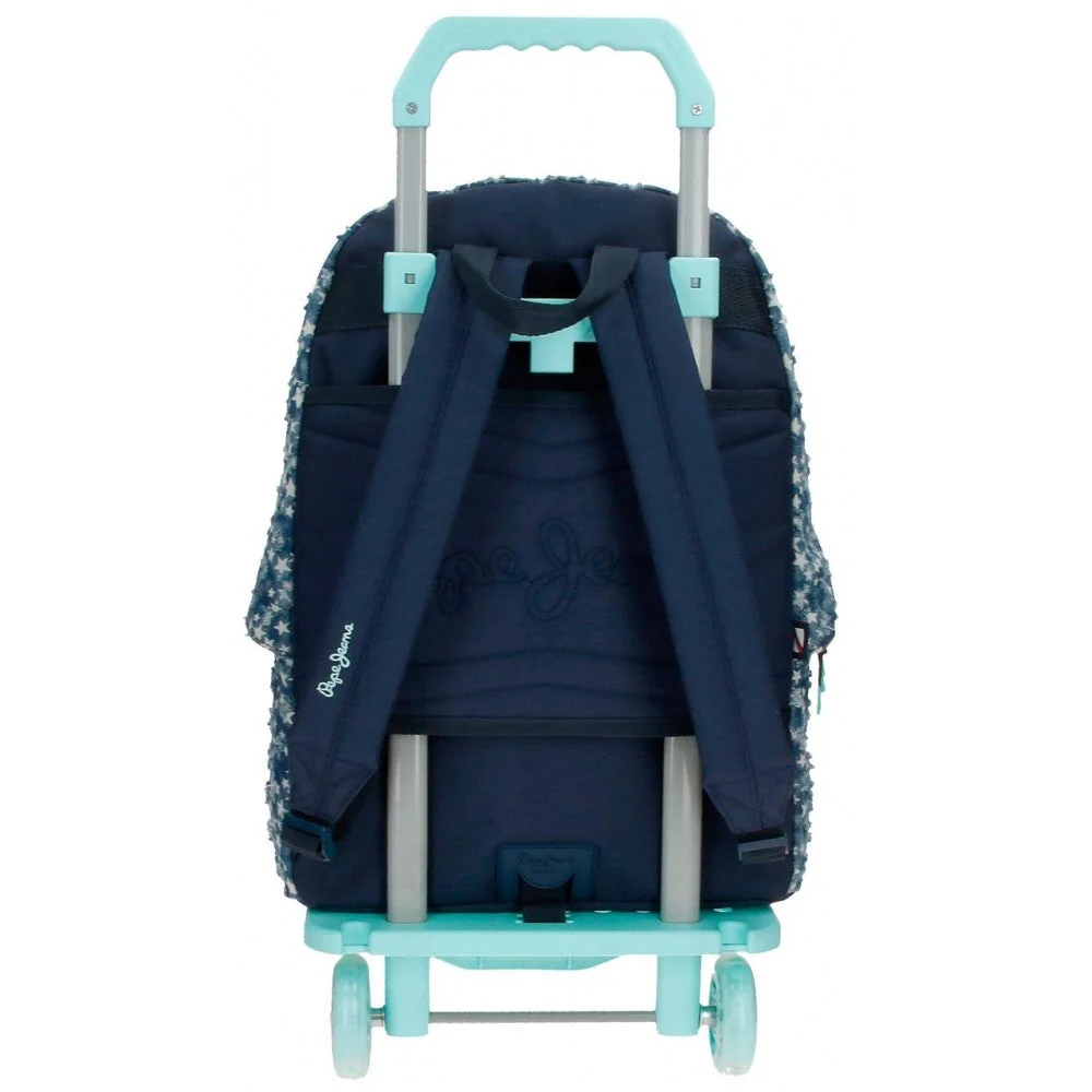 Mochila Pepe Jeans Demin Star  44cm con carro - Image 2