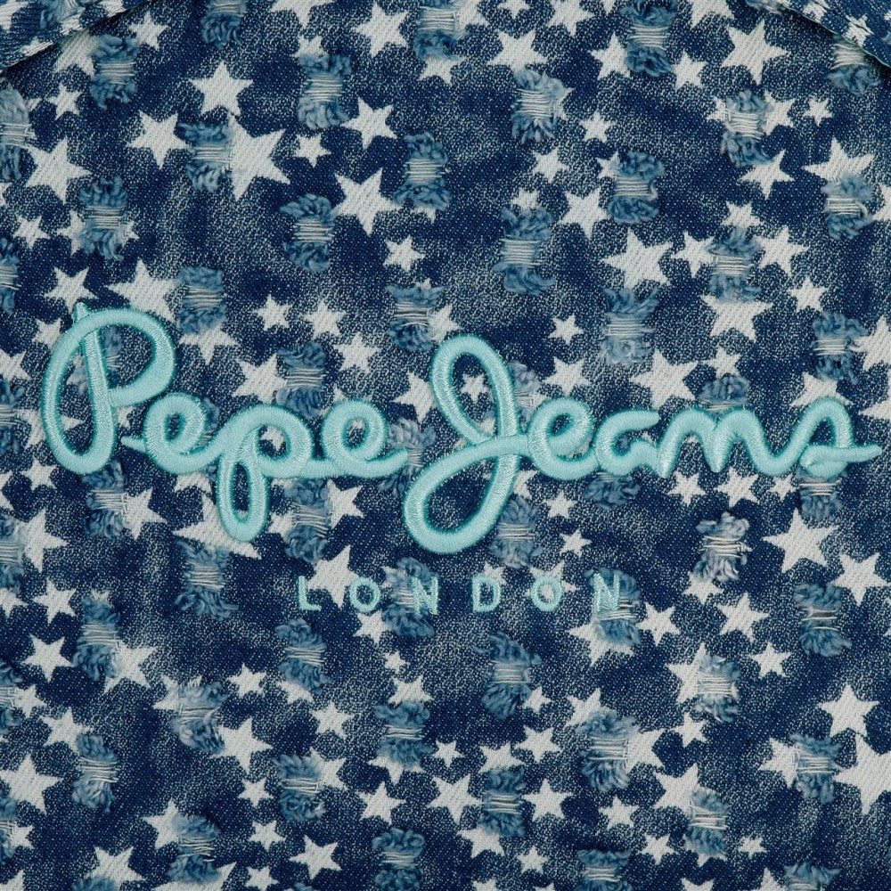Mochila Pepe Jeans Demin Star  44cm con carro - Image 5