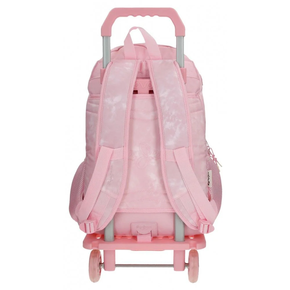Mochila Pepe Jeans Holi dos compartimentos con carro - Image 5
