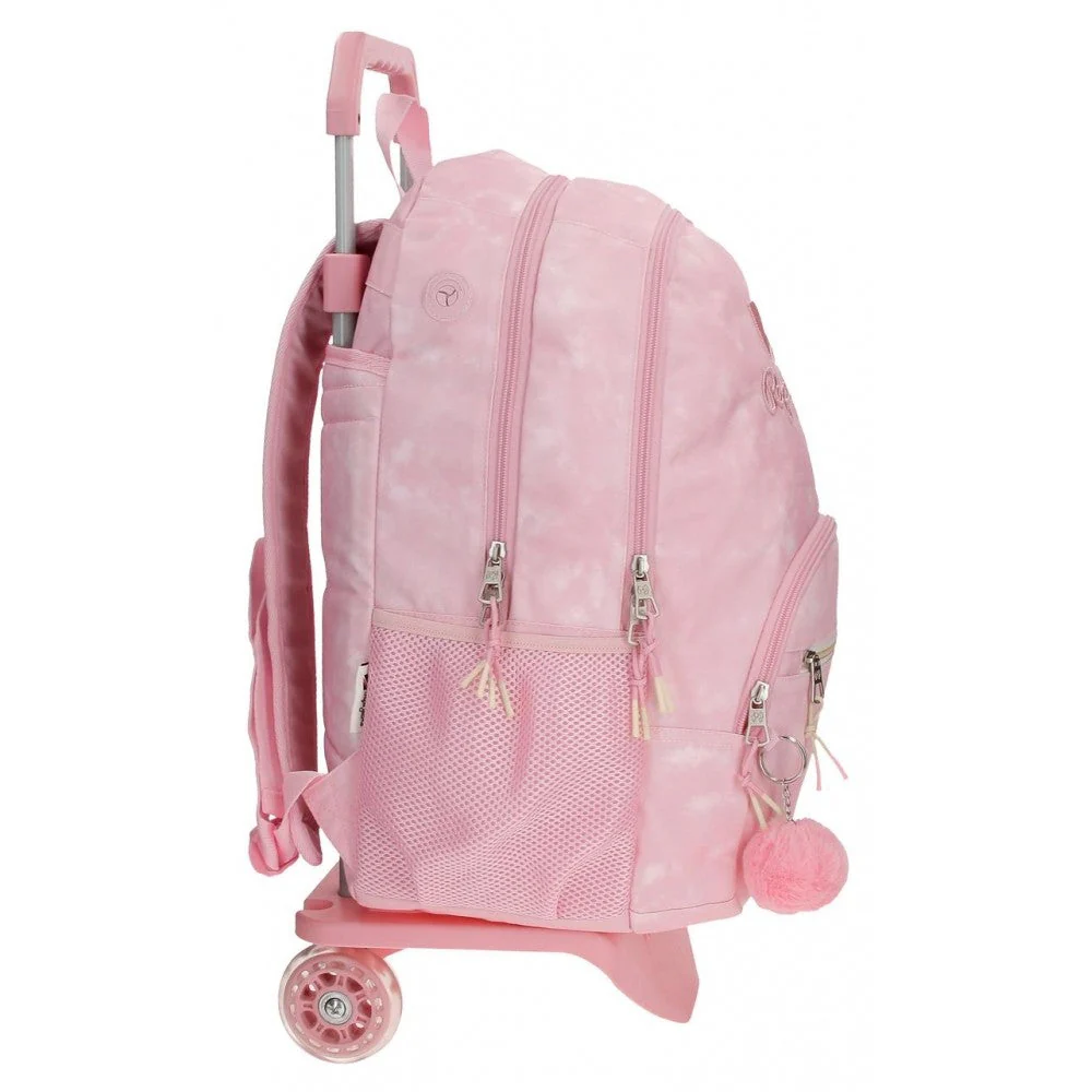 Mochila Pepe Jeans Holi dos compartimentos con carro - Image 7
