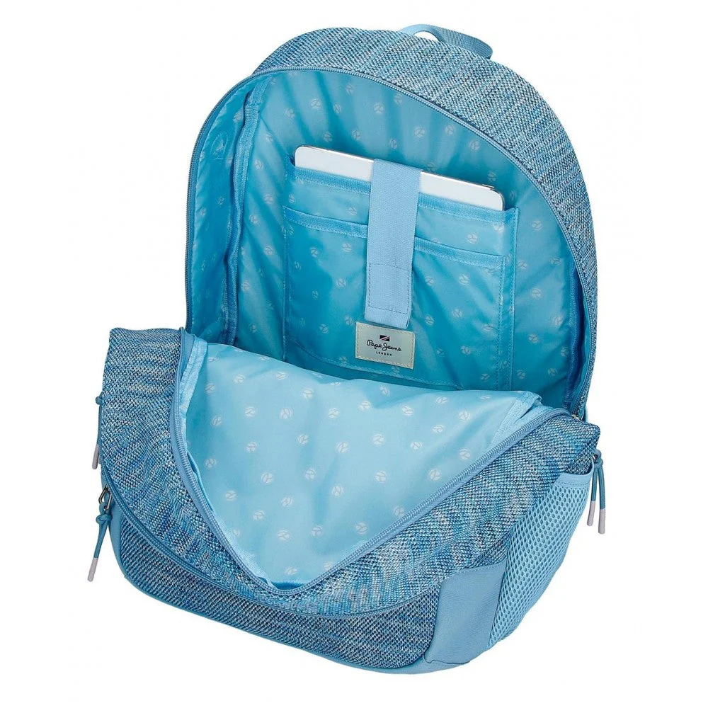 Mochila Pepe Jeans Lena Doble Cremallera con carro - Image 5