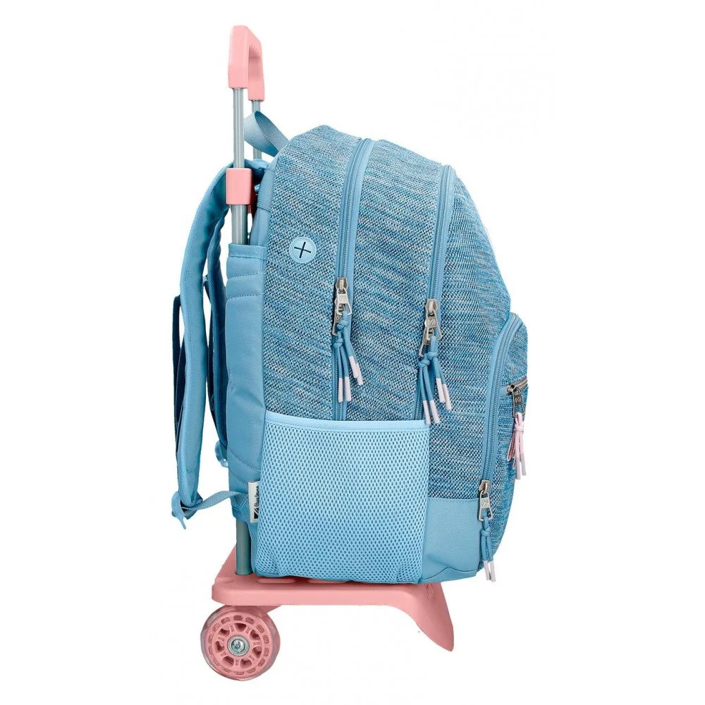 Mochila Pepe Jeans Lena Doble Cremallera con carro - Image 8