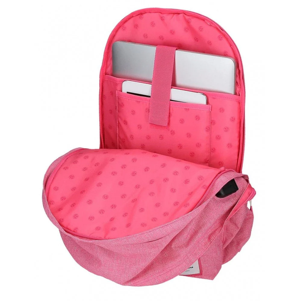 Mochila porta ordenador dos compartimentos Pepe Jeans Luna con carro - Image 7