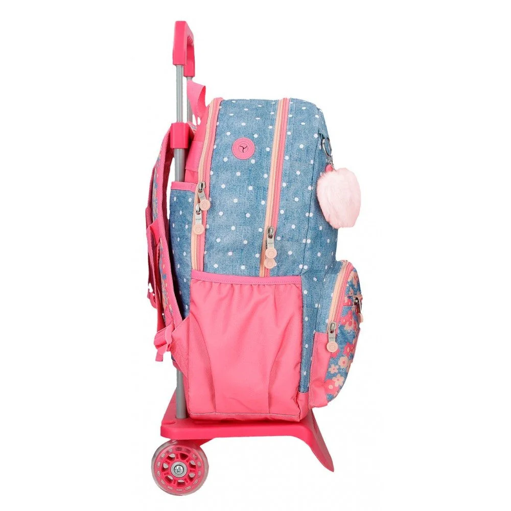 Mochila porta ordenador Enso Little Dreams dos compartimentos con carro - Image 10
