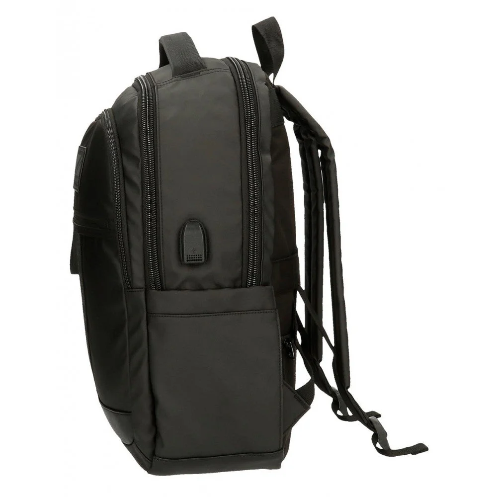 Mochila porta ordenador Pepe Jeans Hoxton tres compartimentos negro - Image 12