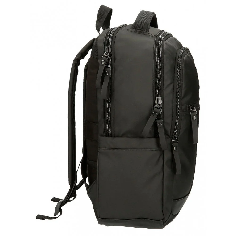 Mochila porta ordenador Pepe Jeans Hoxton tres compartimentos negro - Image 2