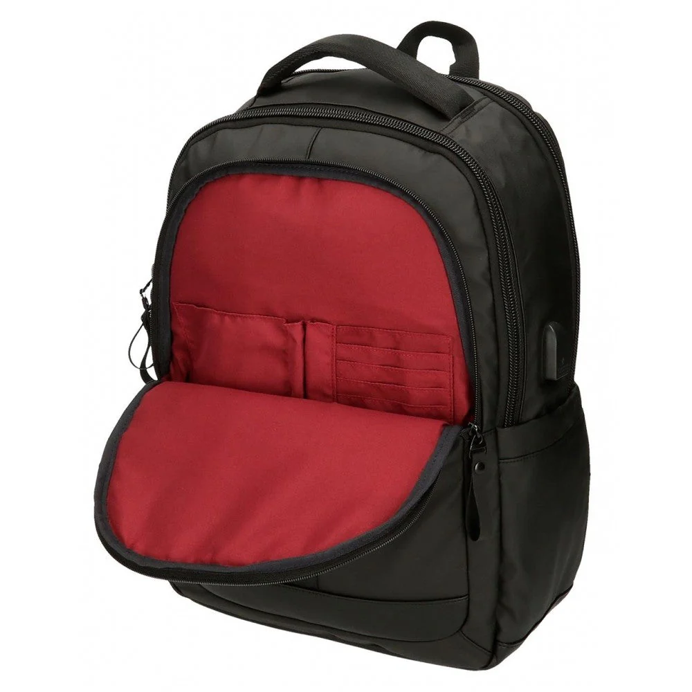 Mochila porta ordenador Pepe Jeans Hoxton tres compartimentos negro - Image 3