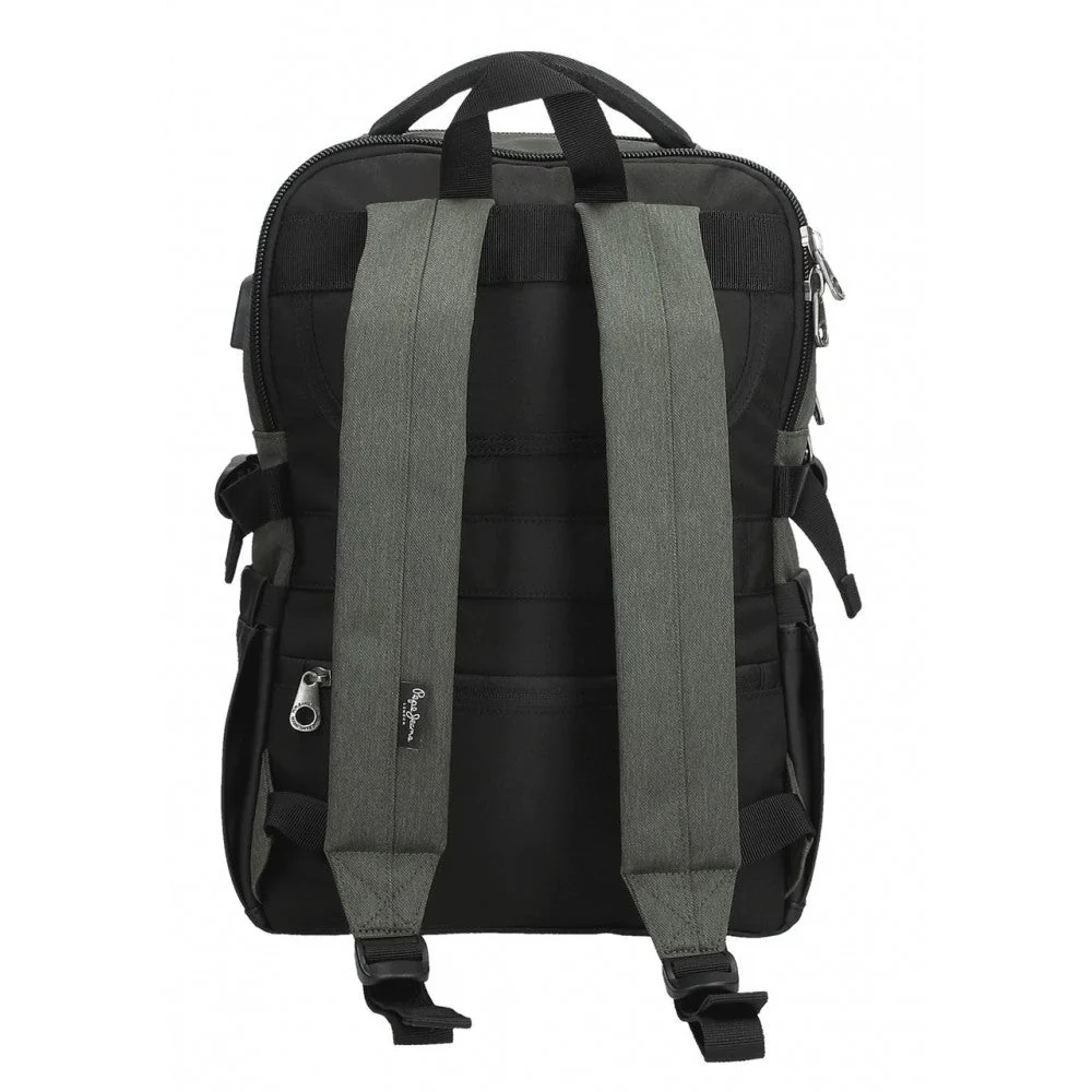 Mochila Porta ordenador Pepe Jeans Jarvis 15,6- Verde - Image 11