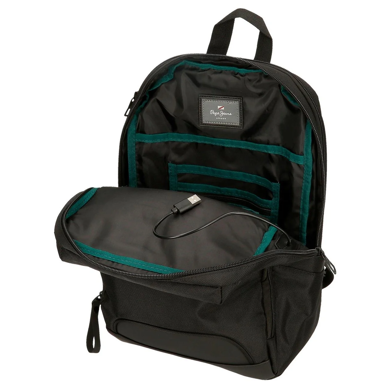Mochila portaordenador 13,3" Pepe Jeans Bromley negro - Image 6