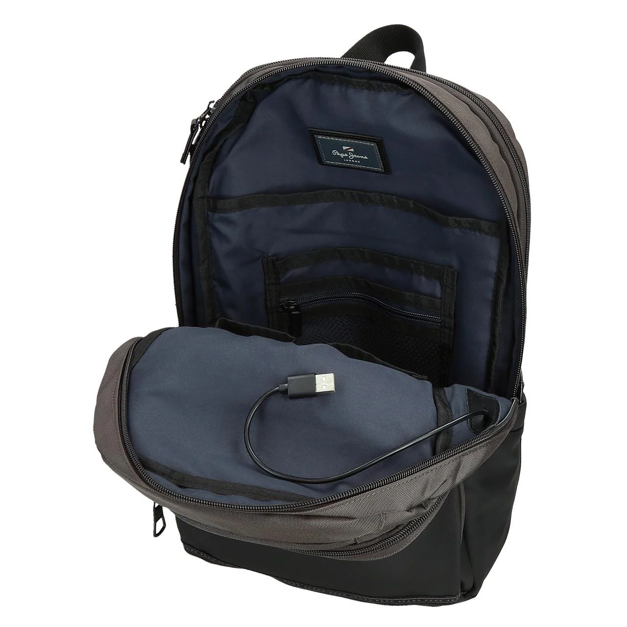 Mochila portaordenador 13,3" Pepe Jeans Stratford dos compartimentos adaptable - Image 5
