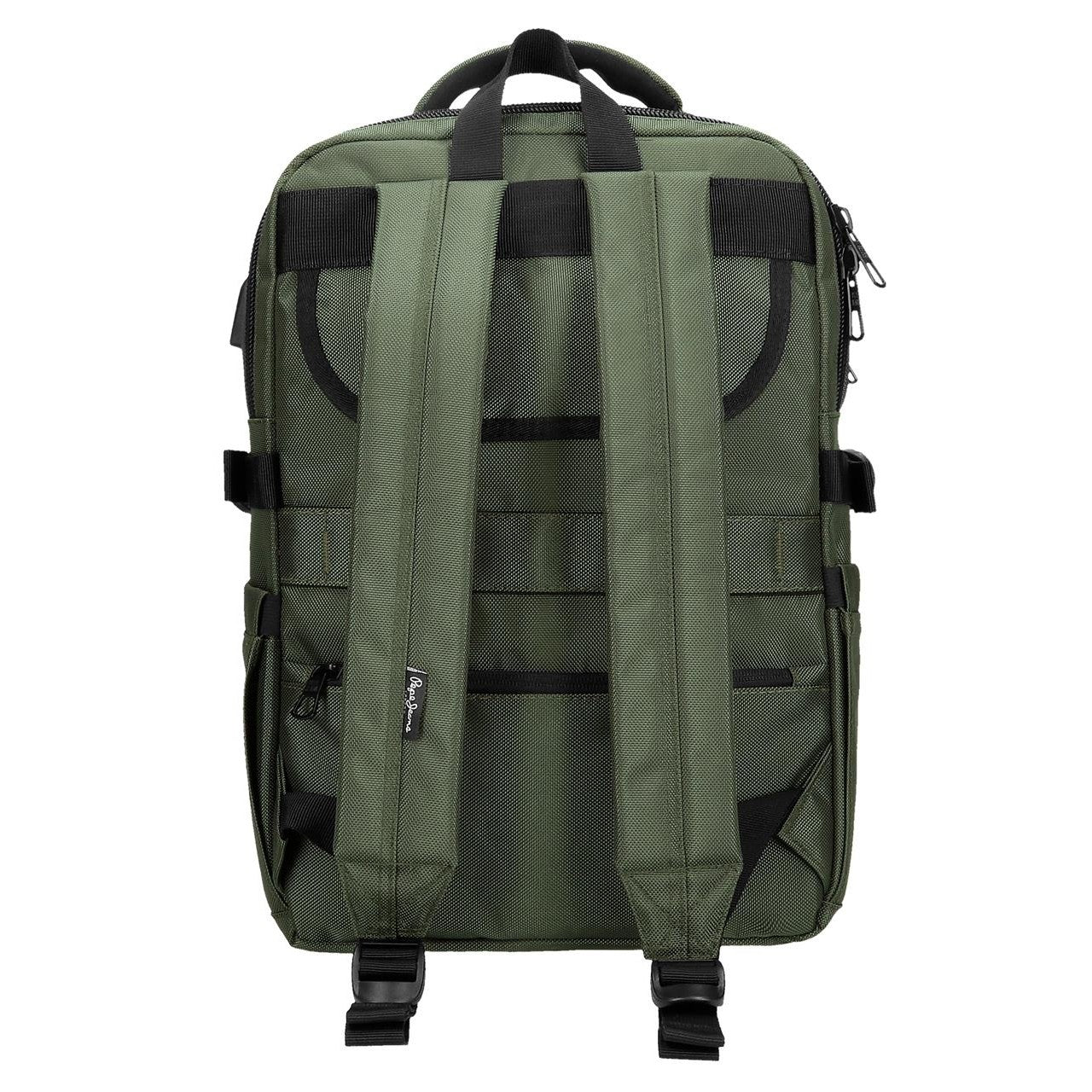 Mochila portaordenador 15,6" Pepe Jeans Bromley adaptable verde - Image 4