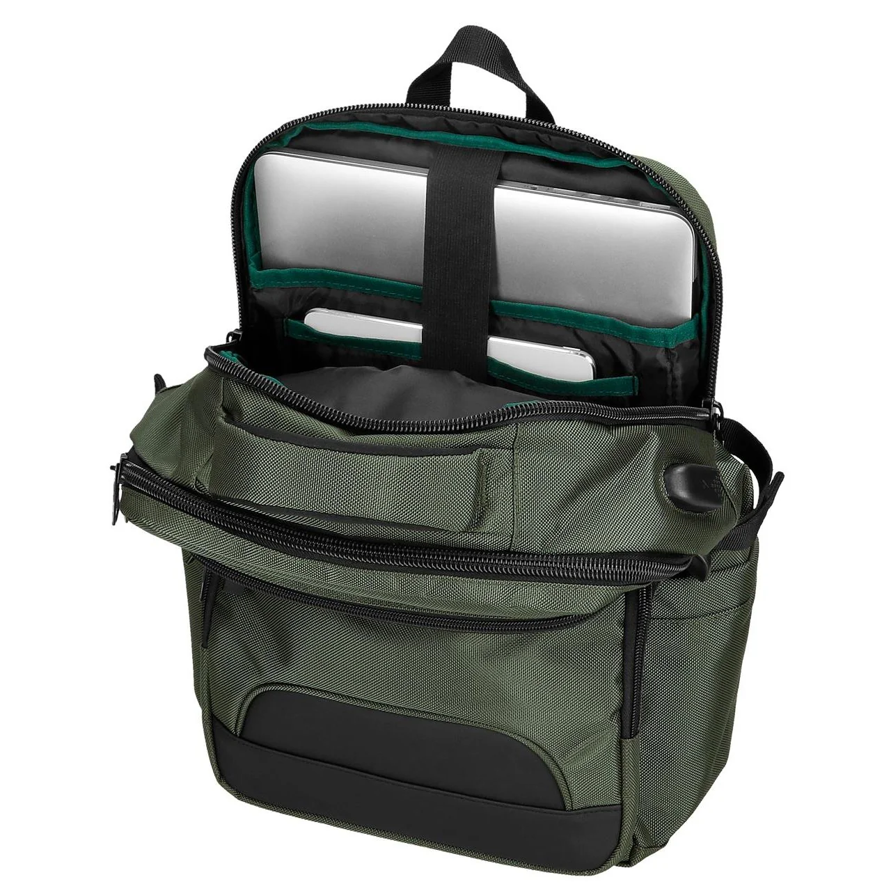Mochila portaordenador 15,6" Pepe Jeans Bromley adaptable verde - Image 5