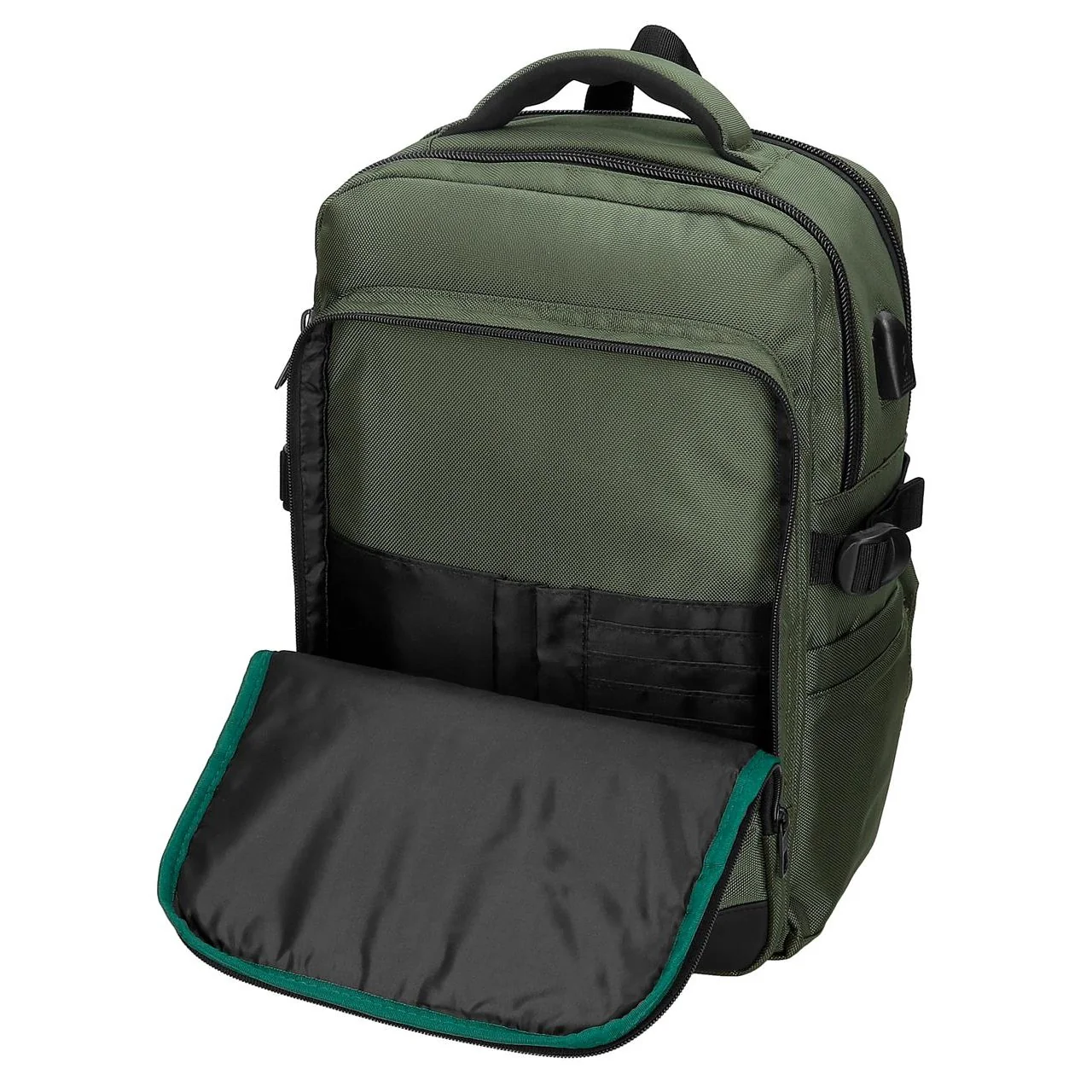 Mochila portaordenador 15,6" Pepe Jeans Bromley adaptable verde - Image 7