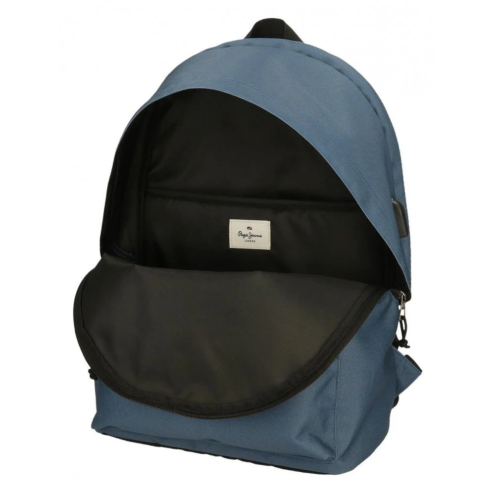 Mochila portaordenador dos compartimentos Pepe Jeans Aris Colorful Azul denim - Image 2