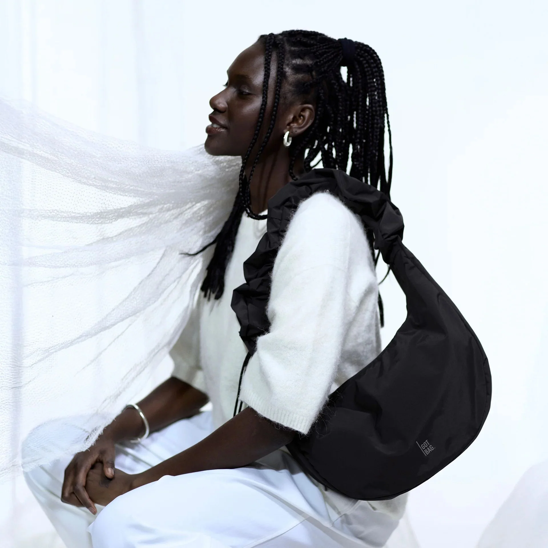GOT BAG MOON BAG RUFFLE MONOCHROME - Image 46