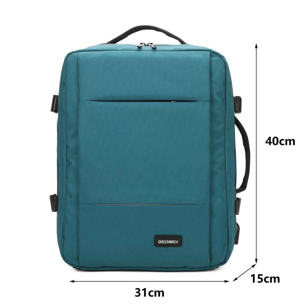 PACK GREENWICH MALETA CABINA ECO-RECYCLED TUNEZ 55CM + MOCHILA DE VIAJE HUGO - Image 24