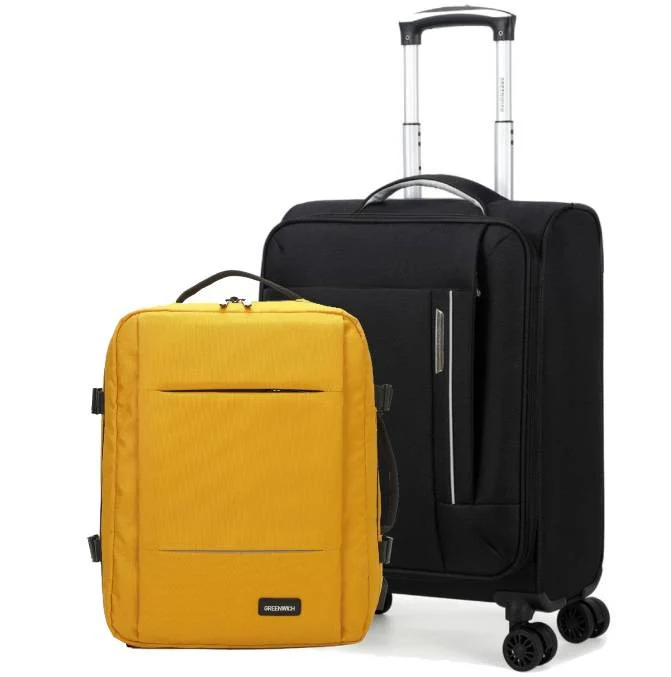 PACK GREENWICH MALETA CABINA ECO-RECYCLED TUNEZ 55CM + MOCHILA DE VIAJE HUGO - Image 9