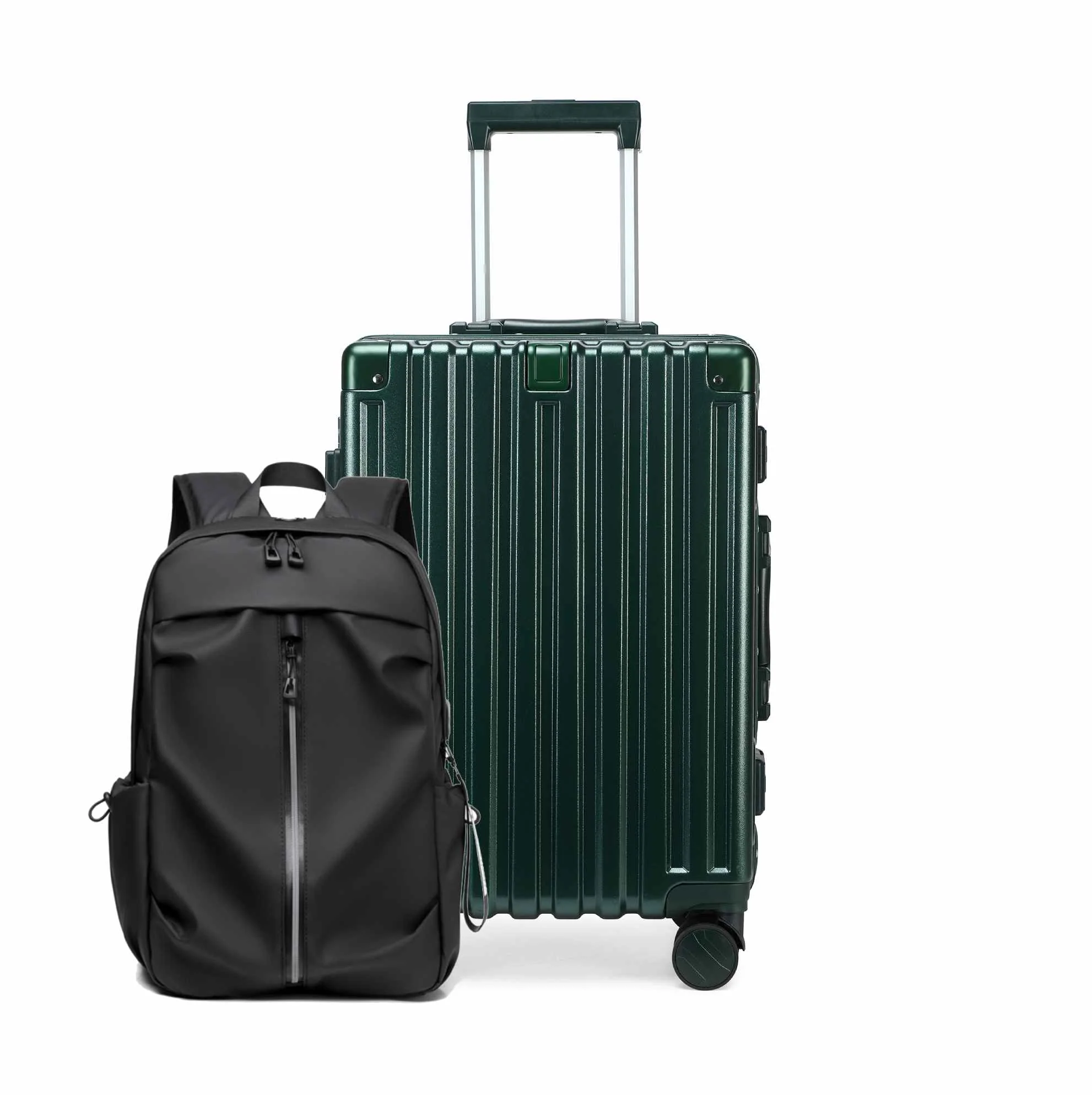 Pack maleta 58cm ALUMINIO FRAME AMSTERDAM+ mochila impermeable NEWARK de GREENWICH