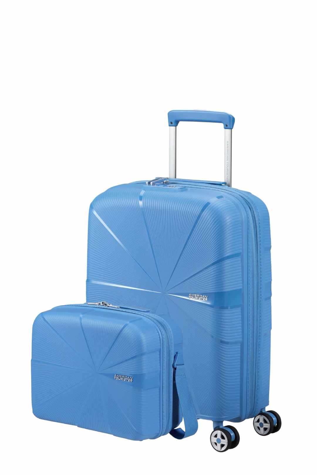 Pack Maleta Cabina + Neceser STARVIBE de American Tourister - Celeste