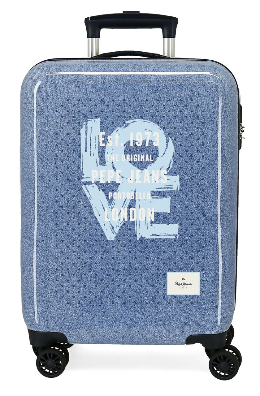 6821722 TROLLEY ABS 55CM. 4R. PJL NONI DENIM AZUL CLARO
