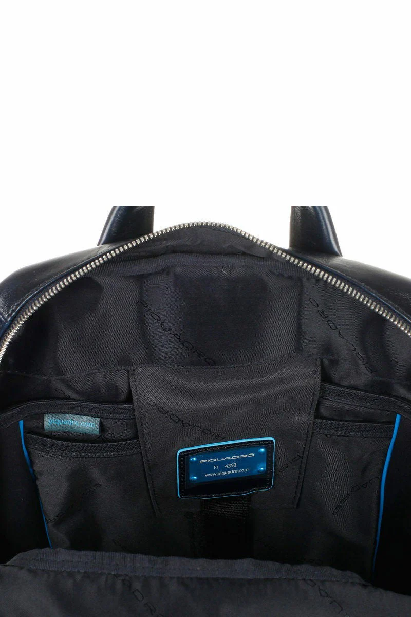PIQUADRO MOCHILA PEQUEÑA PARA PORTÁTIL E IPAD® BLUE SQUARE - Image 5