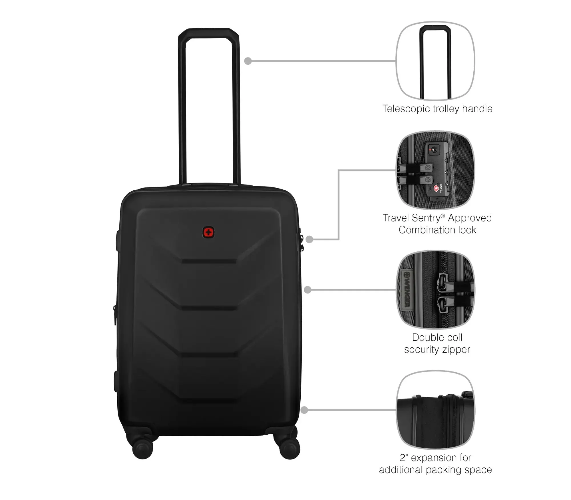 WENGER Maleta Mediana PRYMO Extensible 65cm - Image 8
