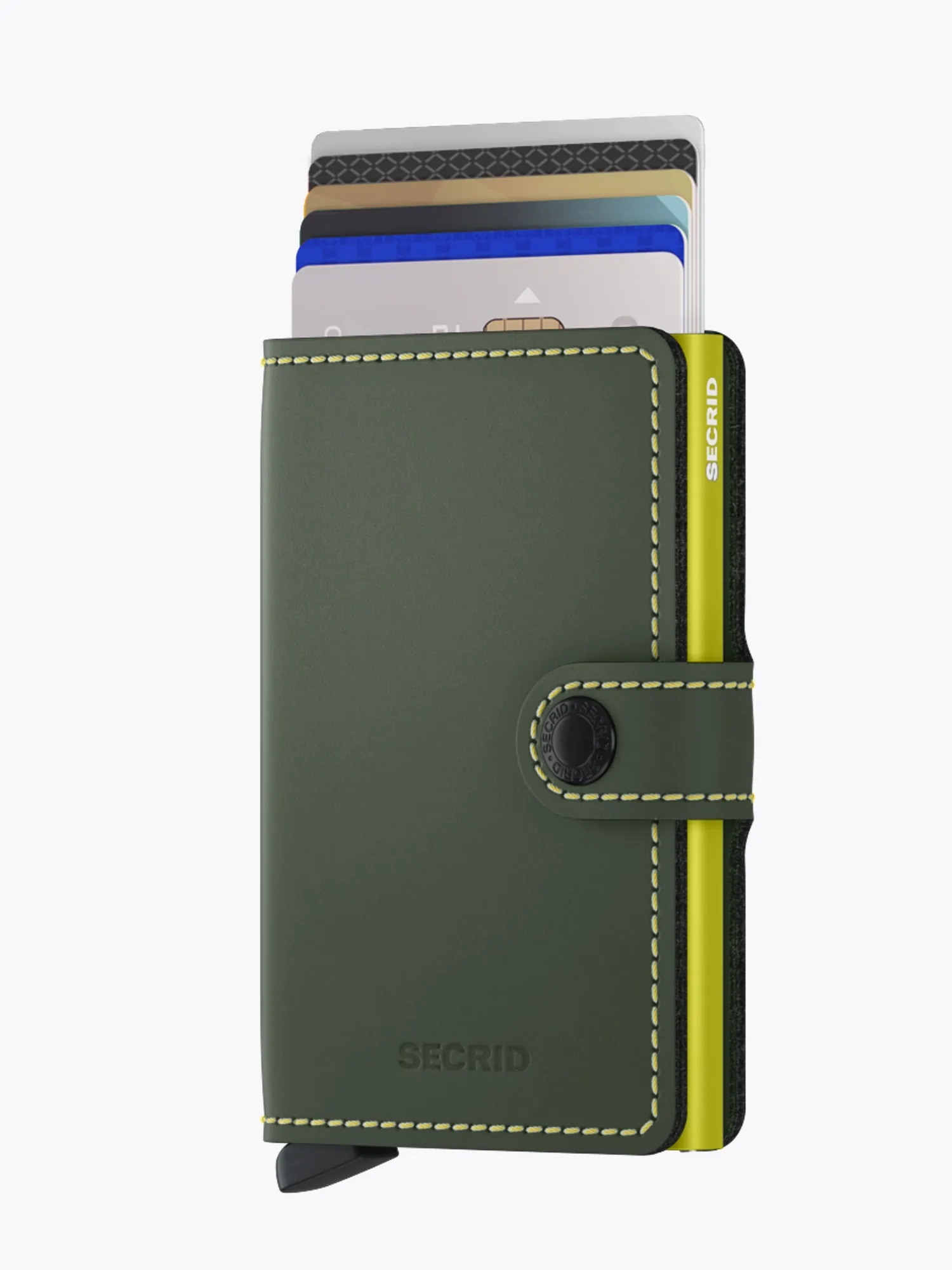 Secrid MiniWallet Matte Grey & Lime - Image 6