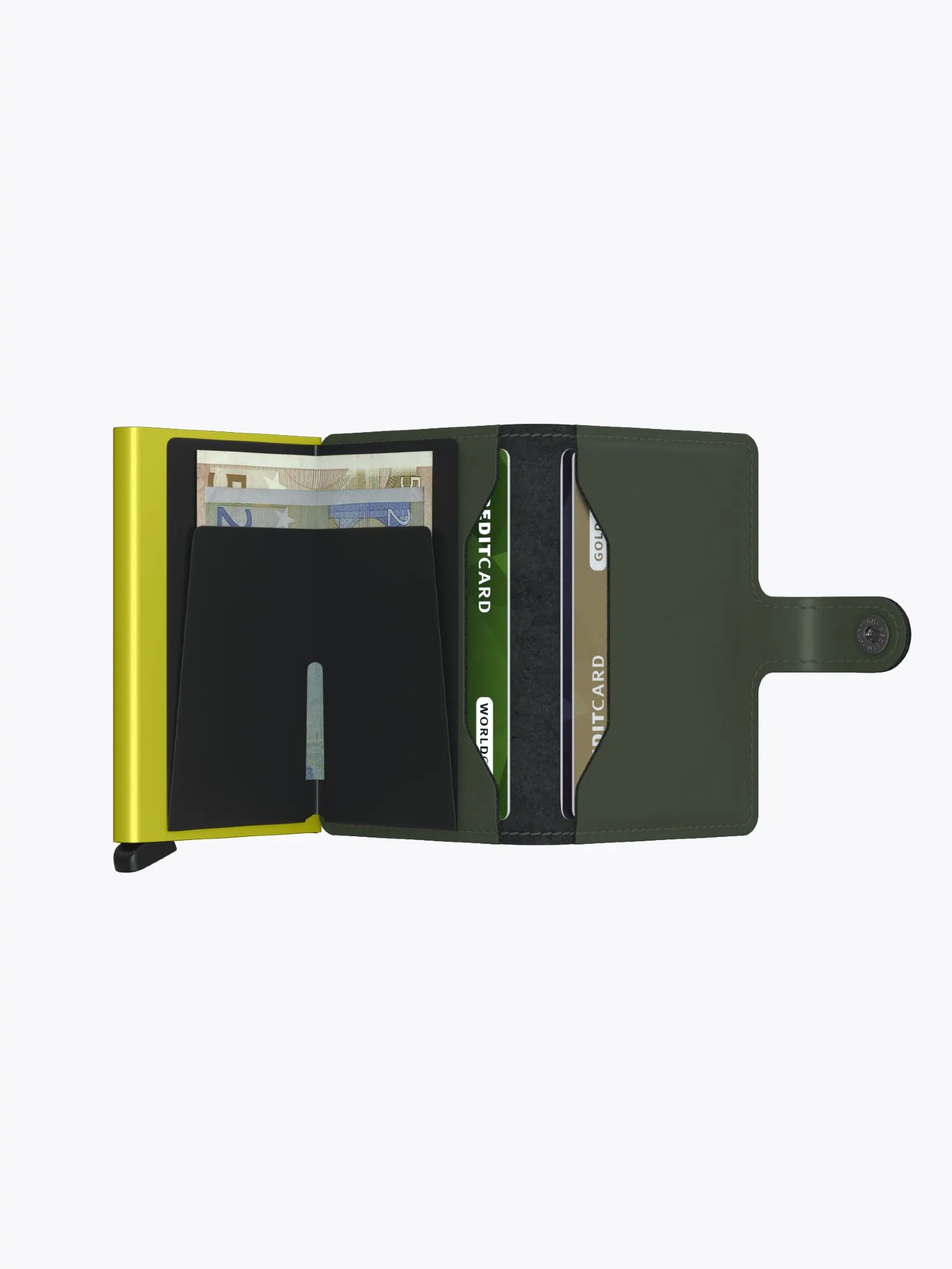 Secrid MiniWallet Matte Grey & Lime - Image 9