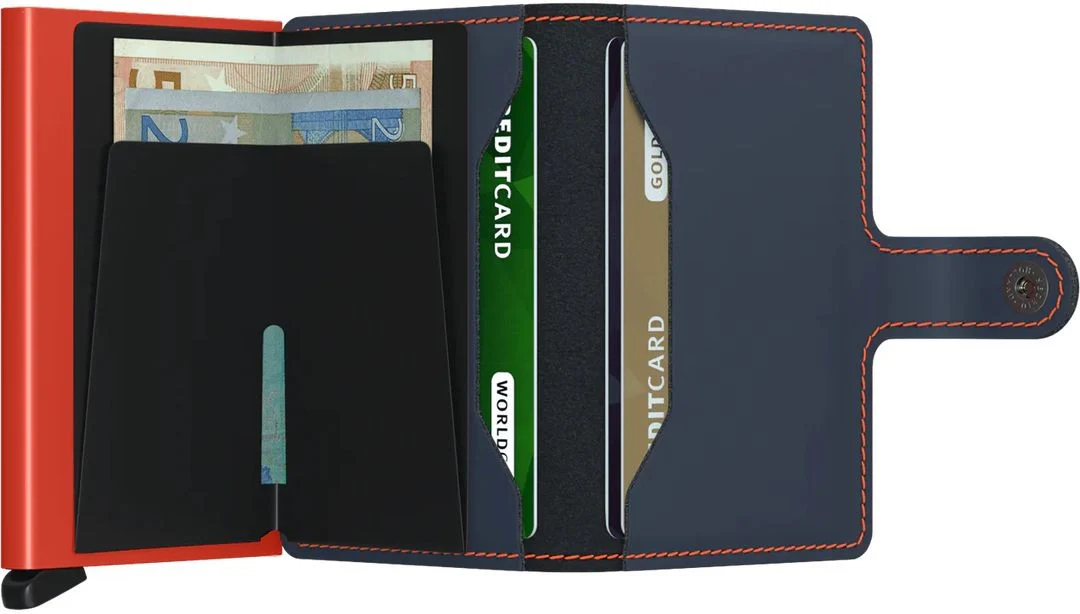 Secrid MiniWallet Matte Nightblue & Orange - Image 3