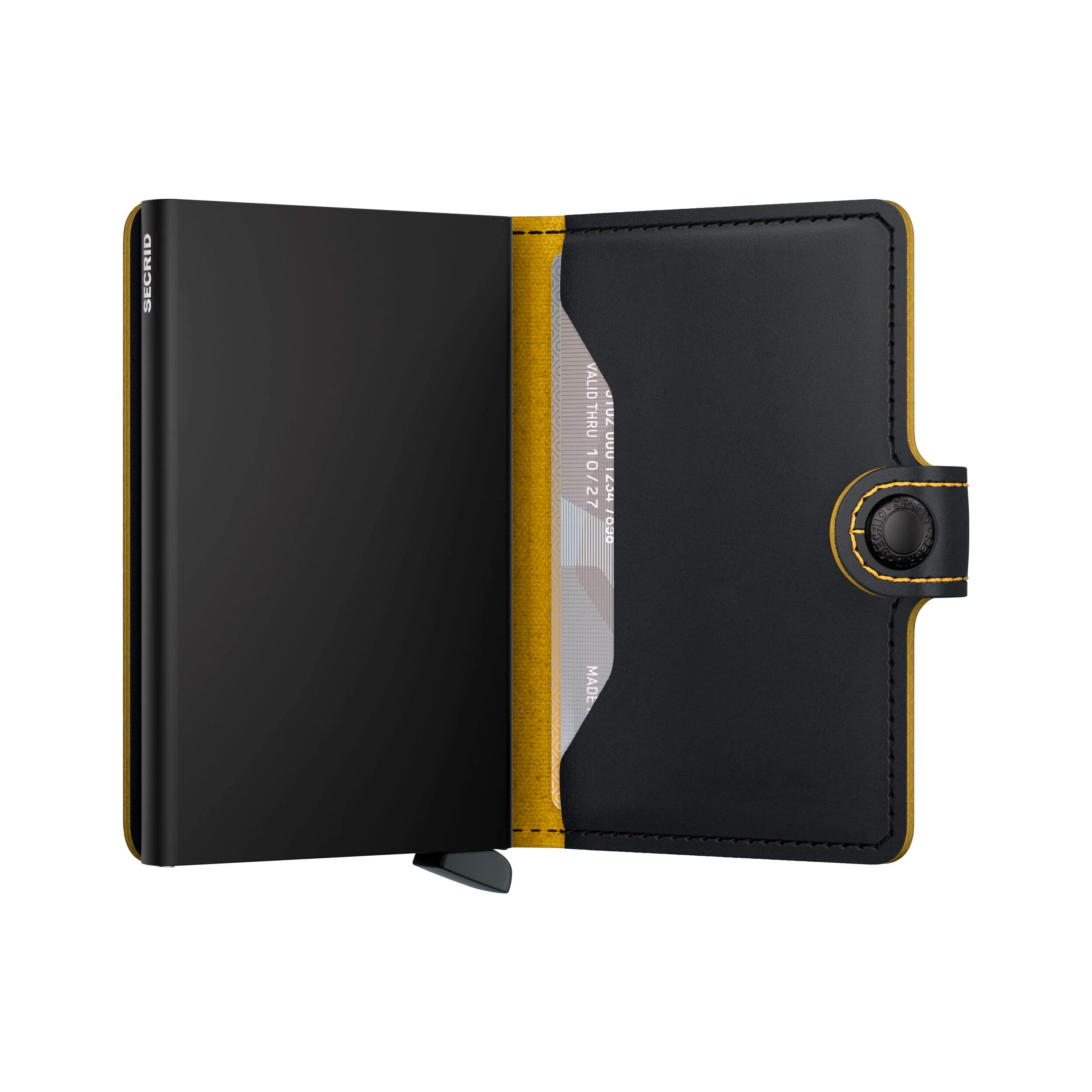 Secrid MiniWallet Matte Black & Ochre - Image 3