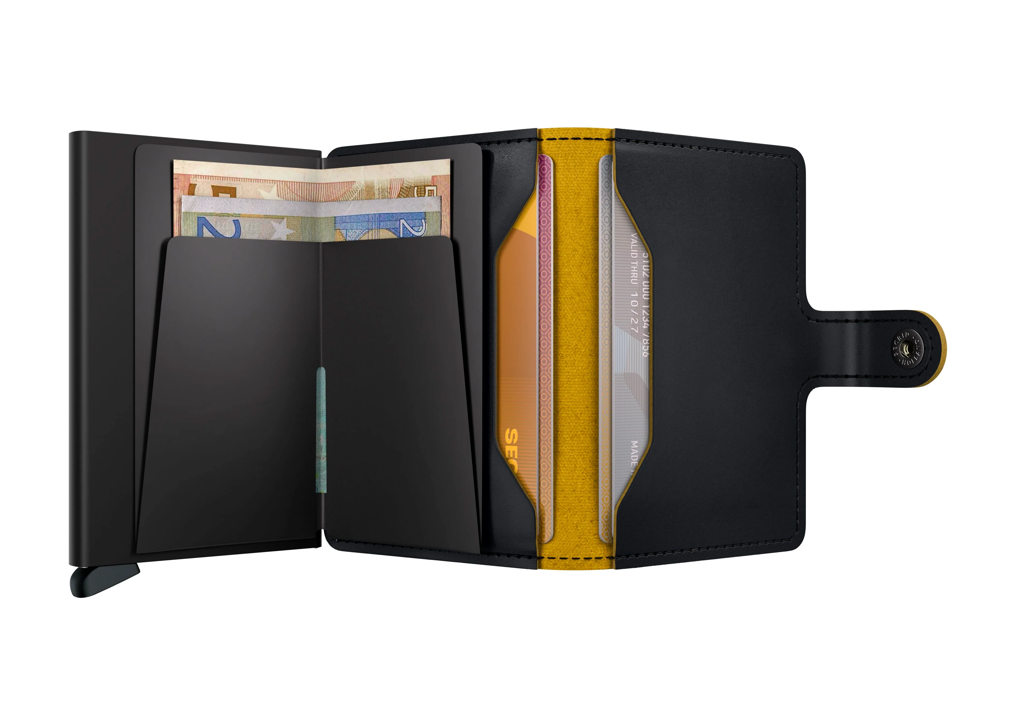 Secrid MiniWallet Matte Black & Ochre - Image 4