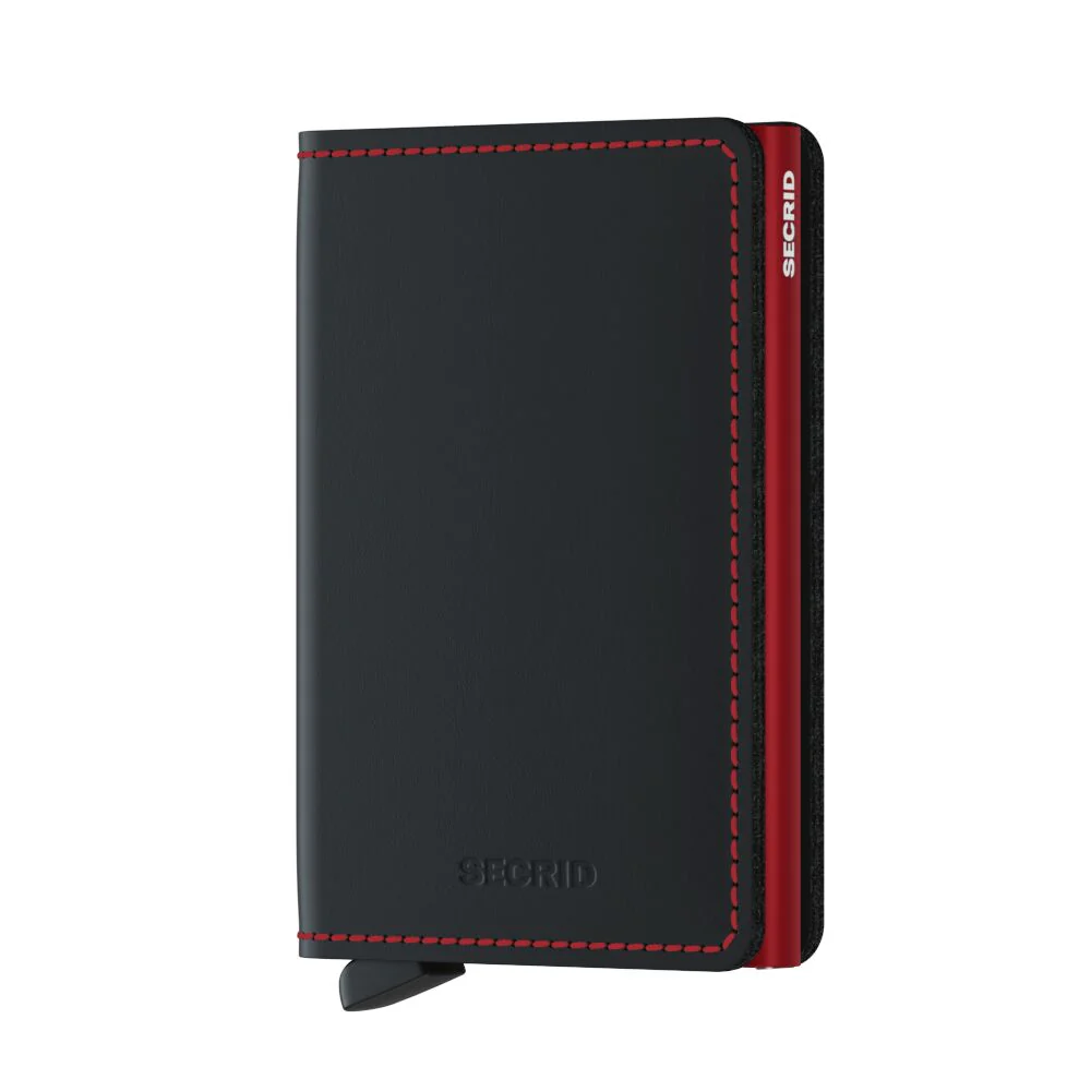 SECRID SLIMWALLET MATTE BLACK & RED - Image 2