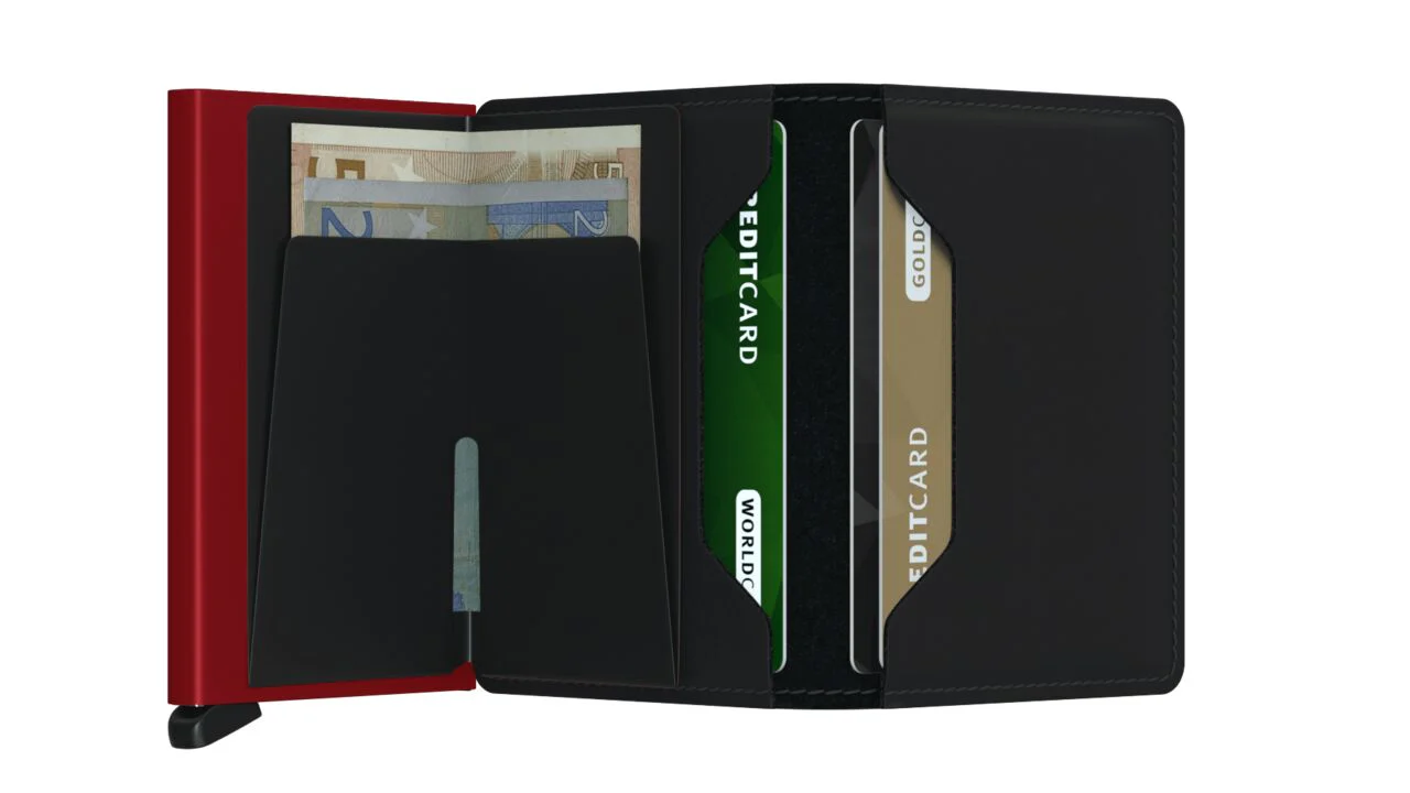 SECRID SLIMWALLET MATTE BLACK & RED - Image 4