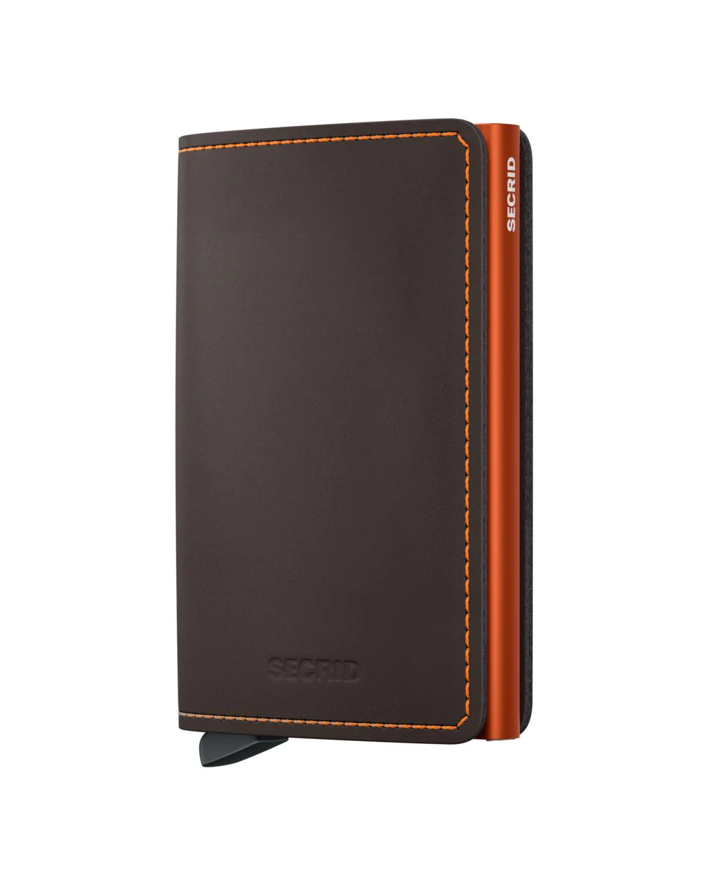SECRID SLIMWALLET MATTE TRUFFLE & ORANGE - Image 2
