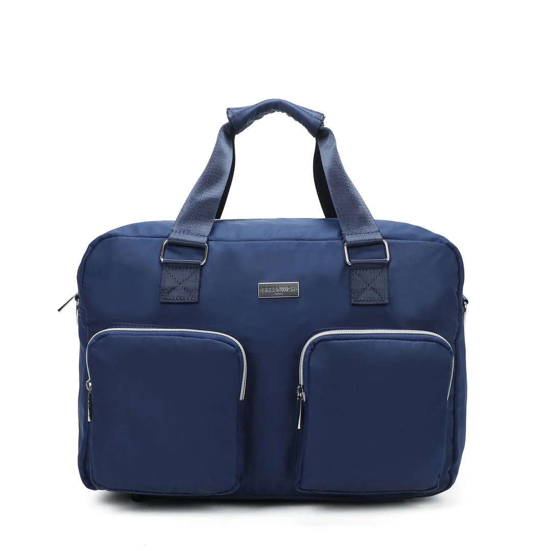 SET DE GREENWICH MALETA DE CABINA EXTENSIBLE BUDAPEST Y BOLSA DE VIAJE BUFON Marino - Image 4