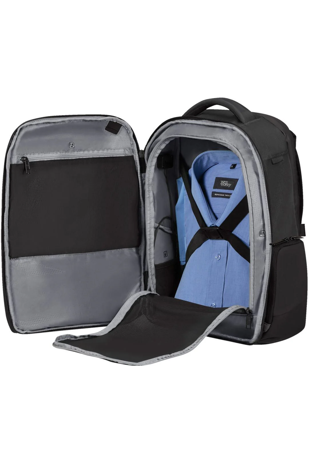 SET DE SAMSONITE MALETA DE CABINA EXTENSIBLE UPSCAPE CON MOCHILA 15” BIZ2GO Negro - Image 10