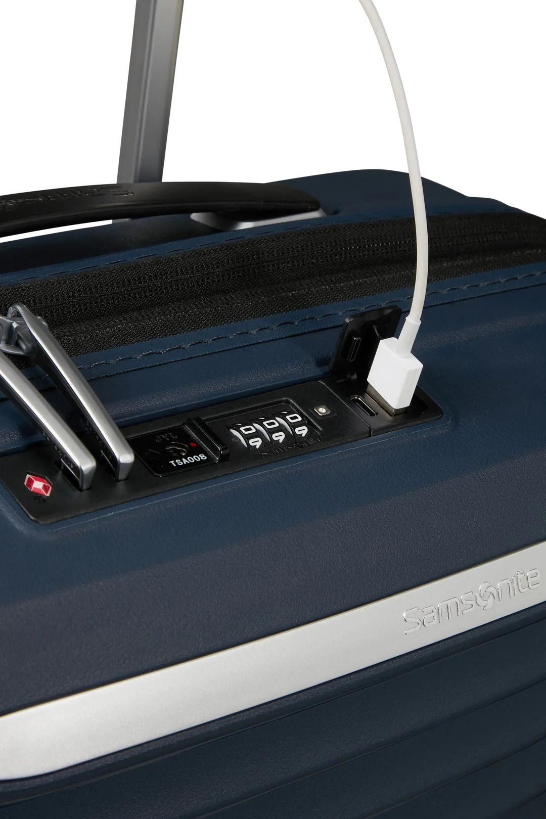 SET DE SAMSONITE MALETA DE CABINA EXTENSIBLE UPSCAPE CON MOCHILA 15” BIZ2GO Azul - Image 16