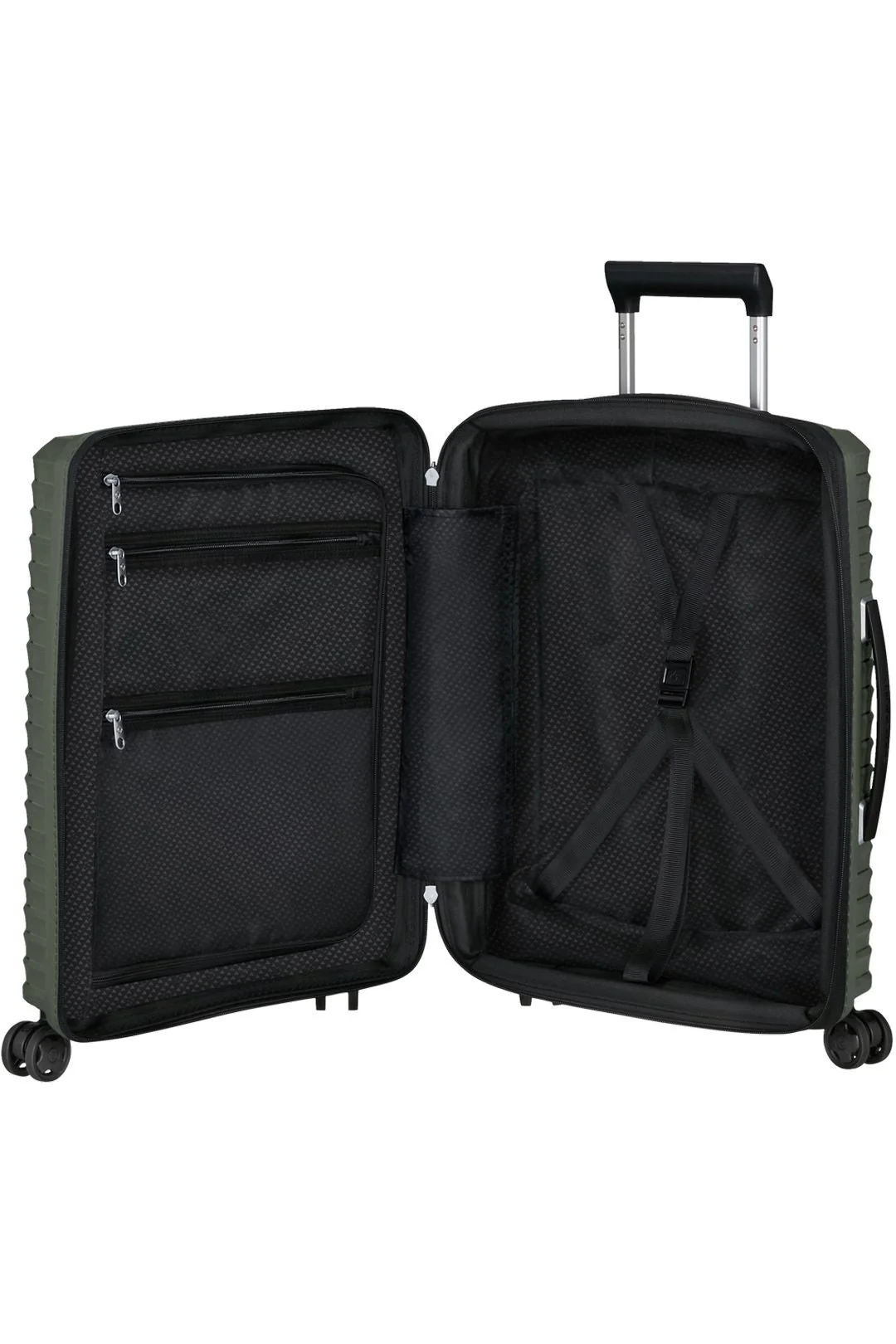 SET DE SAMSONITE MALETA DE CABINA EXTENSIBLE UPSCAPE CON MOCHILA 15” BIZ2GO Verde Oscuro - Image 11