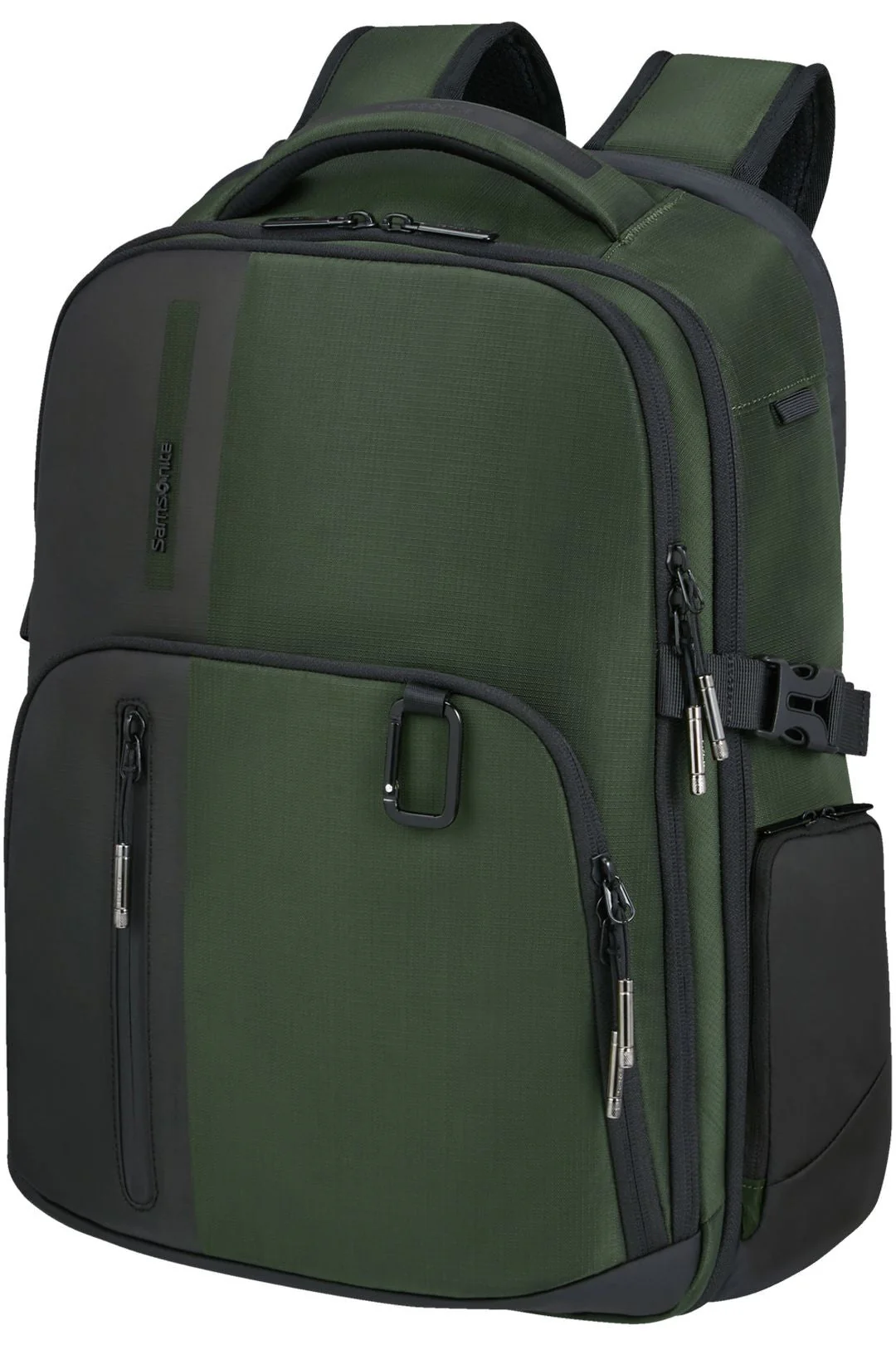 SET DE SAMSONITE MALETA DE CABINA EXTENSIBLE UPSCAPE CON MOCHILA 15” BIZ2GO Verde Oscuro - Image 4