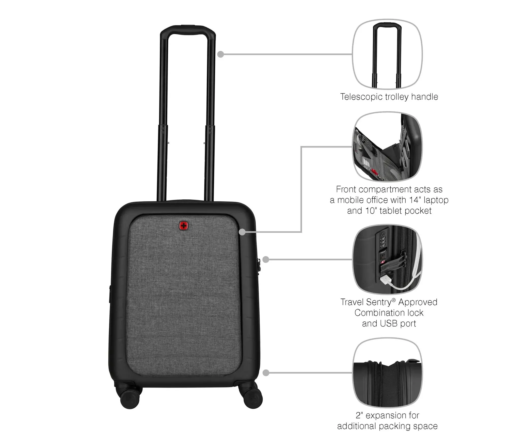 WENGER SYNTRY Maleta de cabina con compartimento para PC 55cm - Image 16